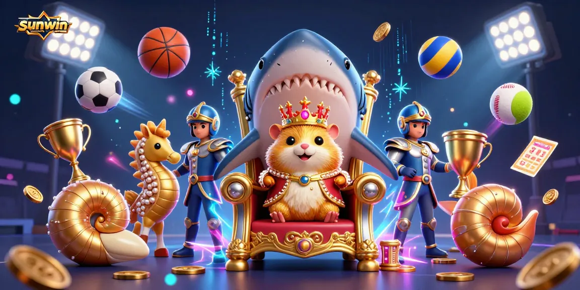Engage with exciting betting at sunwin featuring a golden hamster king and sports dynamics.