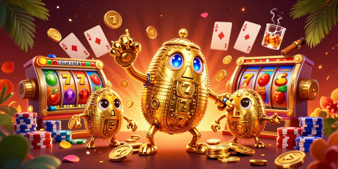 Explore the dynamic pulau 69 slot experience with animated golden golem and lively game elements.