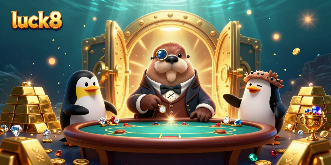 Join the underwater poker action with luck8, as a walrus, penguin dealer, and pufferfish bluff in style.