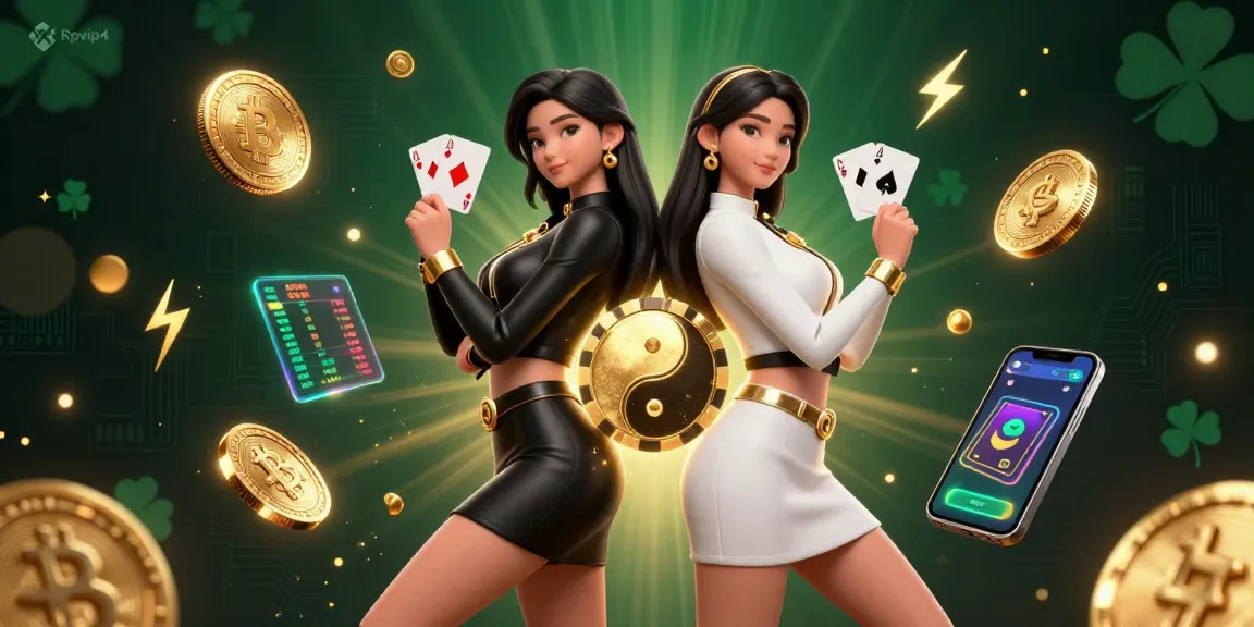 Terlibat dengan kegembiraan kasino Rpvip4 melalui dua wanita Asia yang menunjukkan kemampuan bermain dan visual yang dinamis.