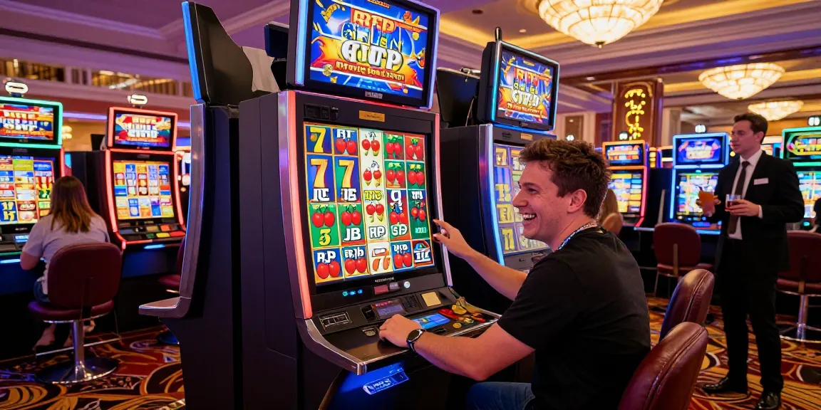 Experience the excitement of Slot rtp wins in a lively casino environment.
