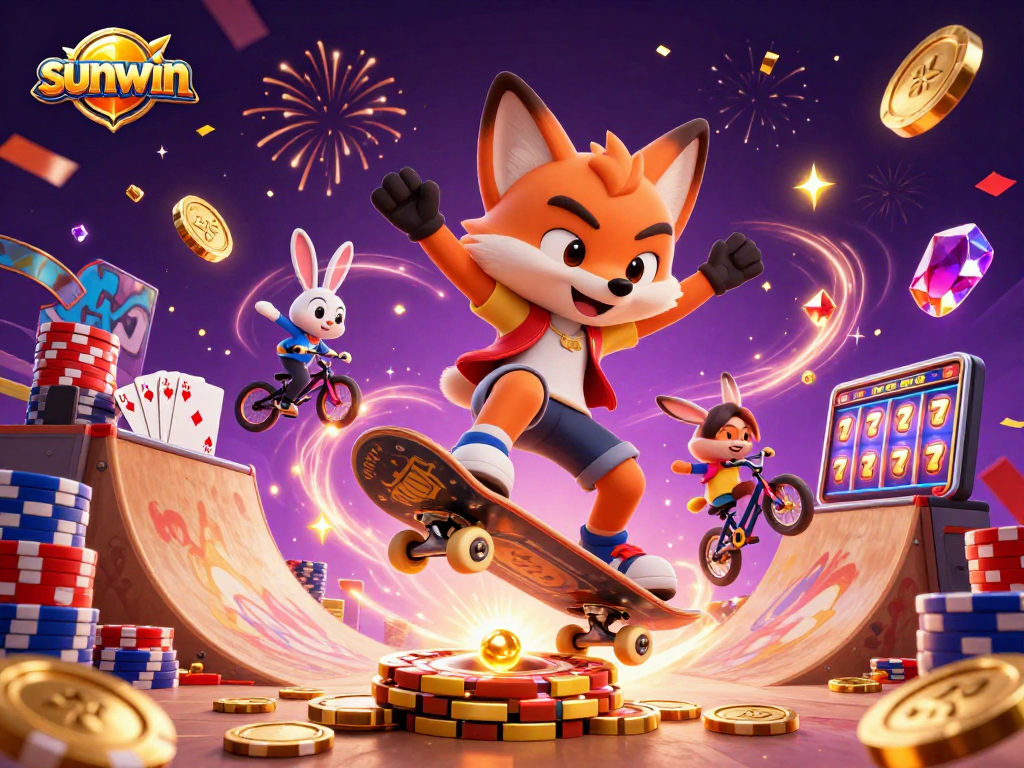 Experience thrilling spins and wins at sunwin with dynamic casino action featuring vibrant characters and games.