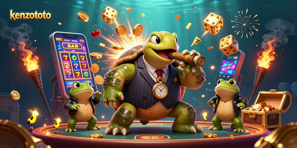 Kenzototo menampilkan slot berlimpah dengan karakter unik dan cahaya kasino yang memukau.