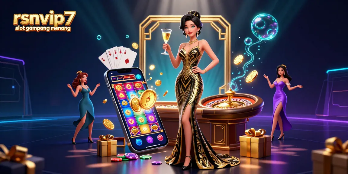 Experience the thrill of rsnvip7 slot gampang menang with vibrant gaming elements and glamorous visuals.