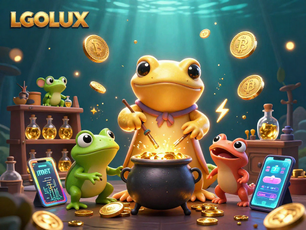 Experience winning strategies with LGOLUX as the golden salamander alchemist transfigures metals into gold coins.