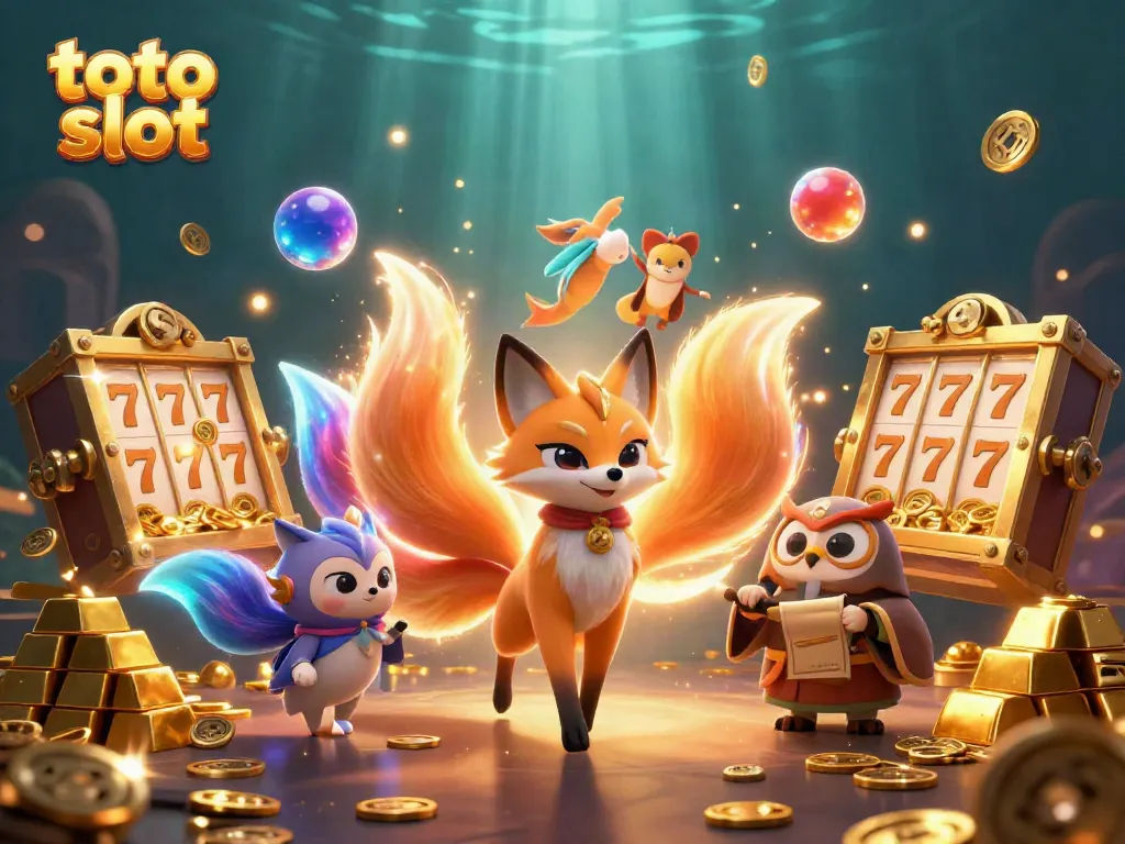 Experience thrilling gameplay with the toto slot in a vibrant, colorful casino setting.