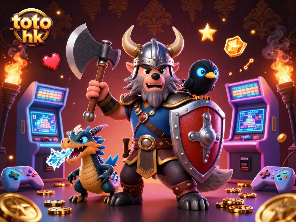 Raih kemenangan dengan toto hk melalui Viking pejuang dan naga es dalam kasino 3D yang menakjubkan.