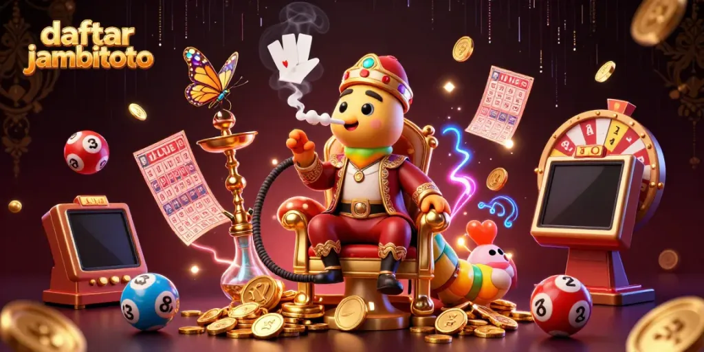 Experience excitement at daftar jambitoto featuring unique gambling elements and vibrant 3D illustrations.