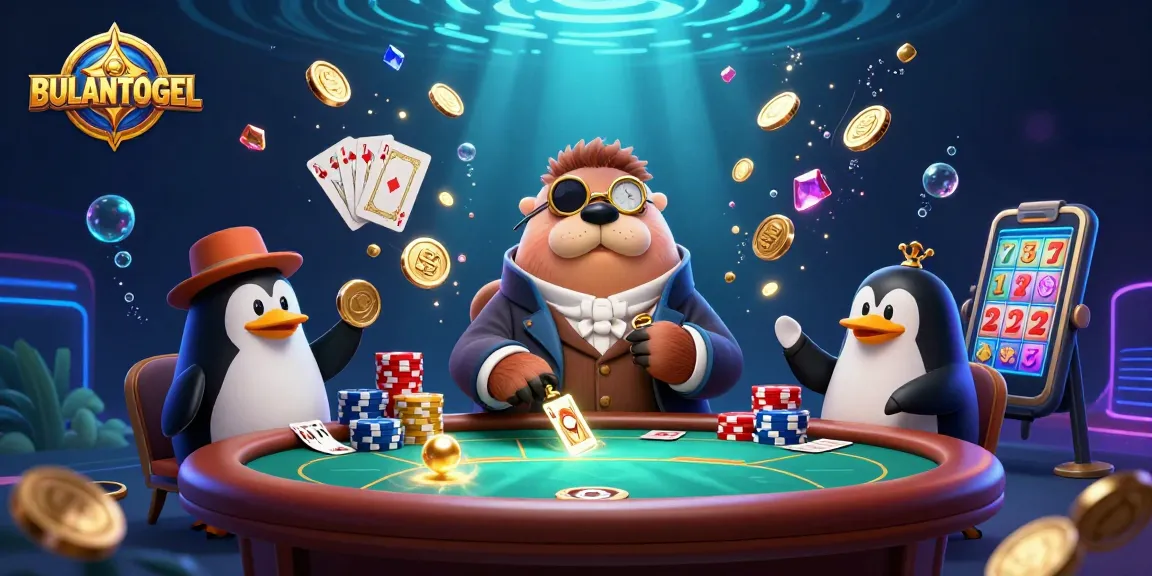 BULANTOGEL offers an underwater poker adventure with a walrus, penguin dealer, and pufferfish player.