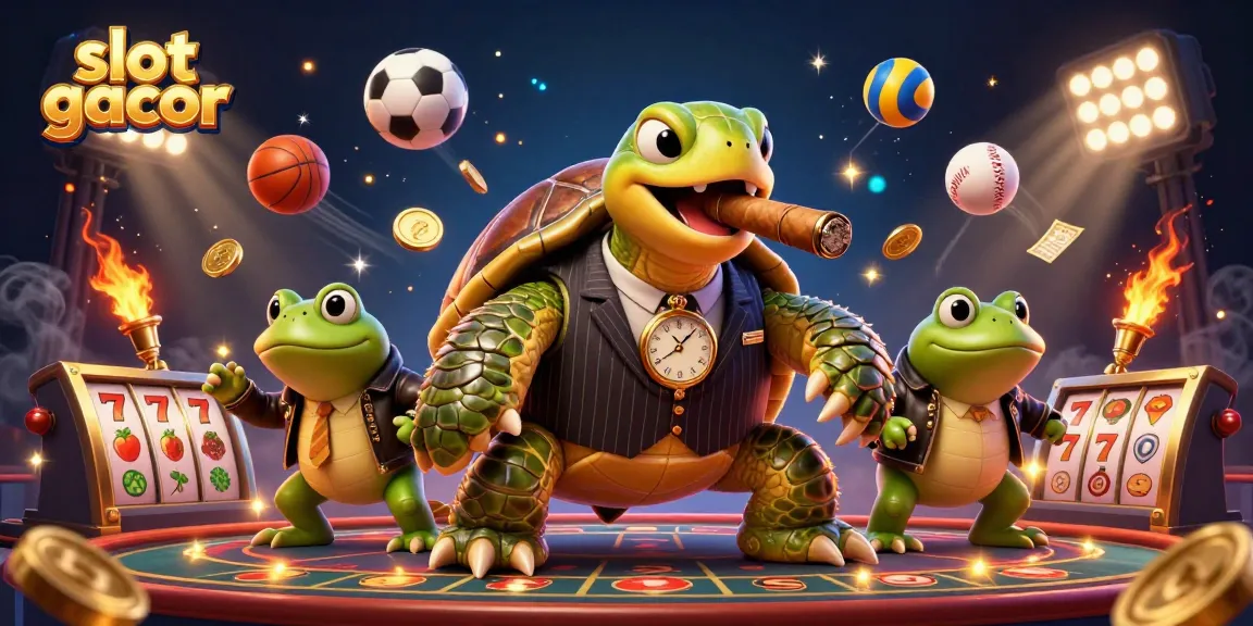 Experience thrilling wins with slot gacor as fireflies illuminate a vibrant casino atmosphere.