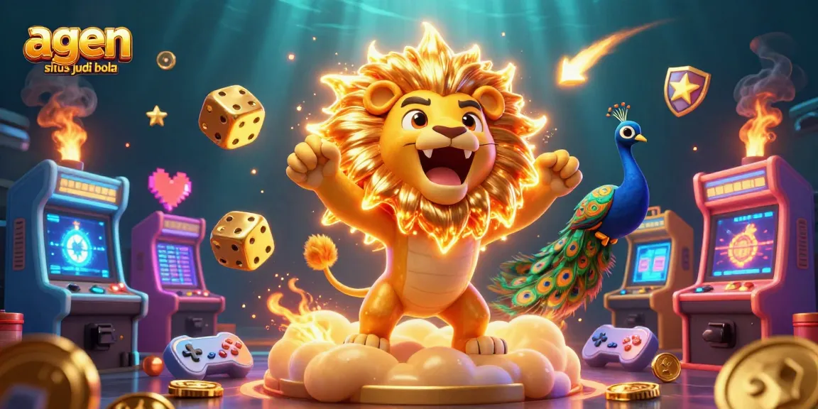 Experience thrilling gameplay with agen situs judi bola amidst dazzling 3D visuals and vibrant casino action.