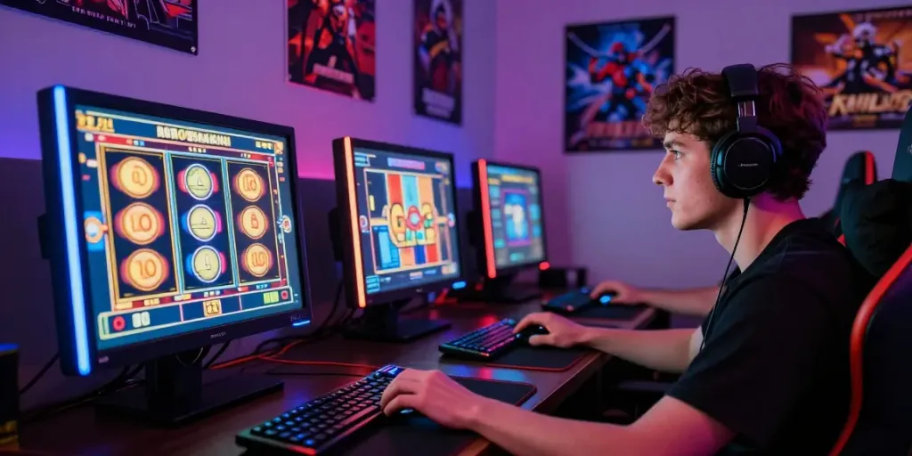 Pengalaman bermain slot online NAGAHOKI303 dengan suasana fokus dan penuh semangat.