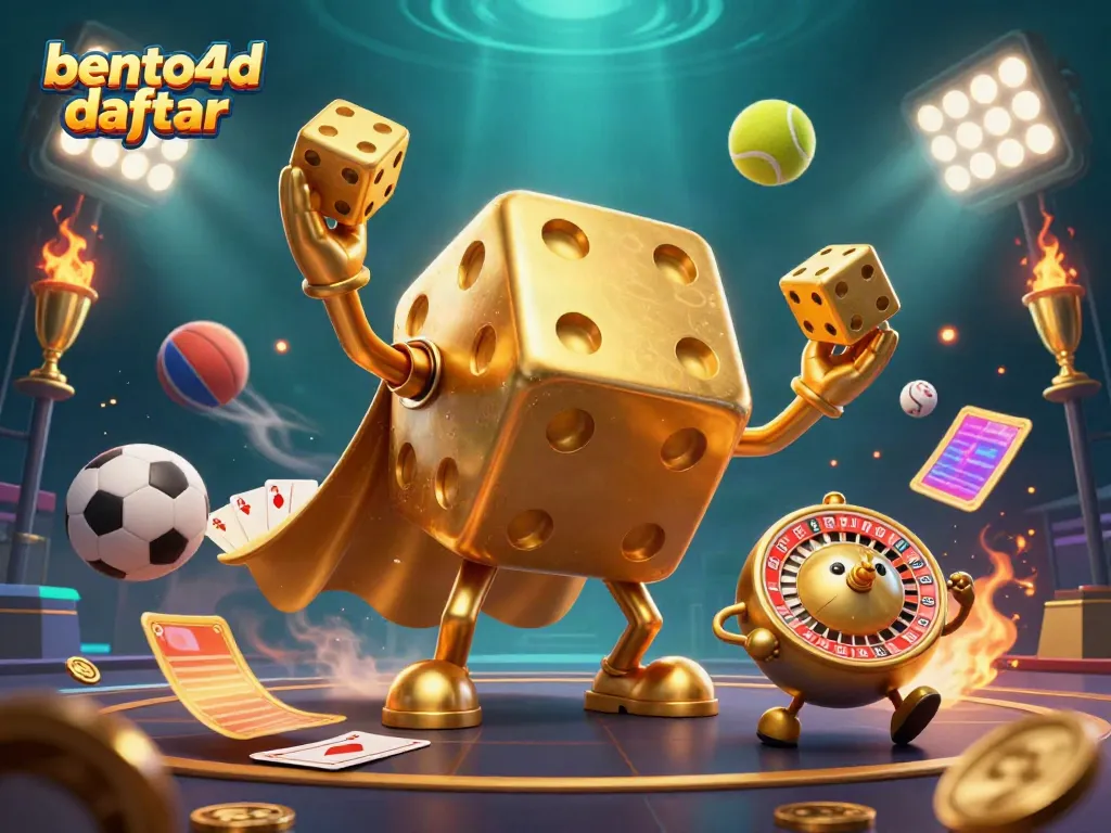 Experience exciting bento4d daftar with dynamic 3D casino characters and sparkling game elements