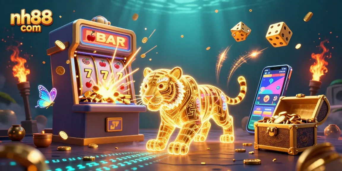 Experience the thrill of winning at nh88 com with vibrant 3D casino visuals and exciting game elements.