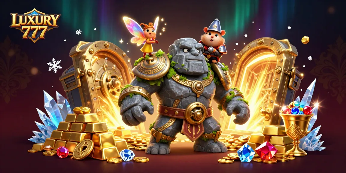 Raih kemenangan di LUXURY 777 dengan slot yang menampilkan harta karun dan elemen kasino