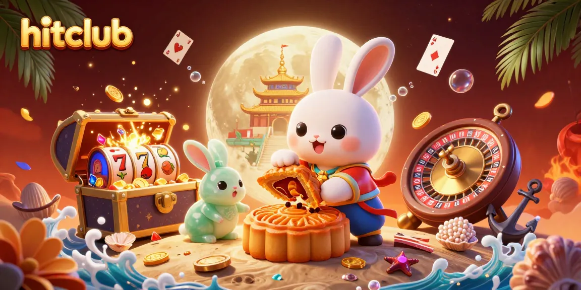 Join hitclub with the moon rabbit and jade companion in a vibrant casino scene.