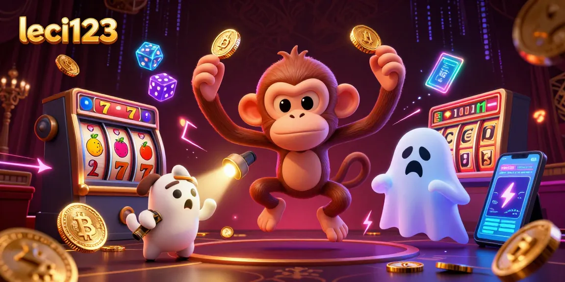 Engage with leci123’s vibrant online casino experience featuring animated characters and immersive gambling elements.