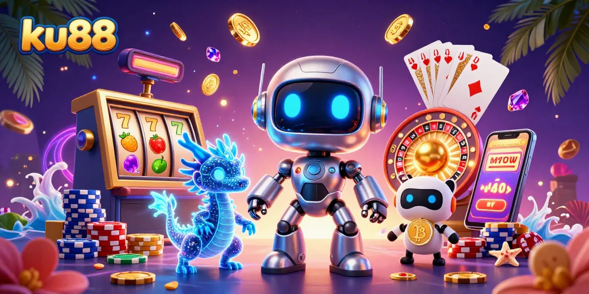 Engage with ku88's thrilling slot action featuring colorful characters and dynamic gaming elements.